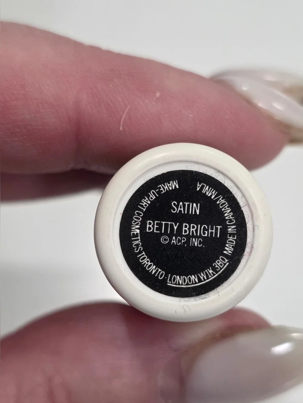 MAC Archie's Girls Betty Bright Satin Lipstick Limited Edition Used